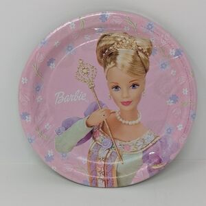 Barbie Princess Paper Plates Party Disposable Collectable Pink 90s Vintage